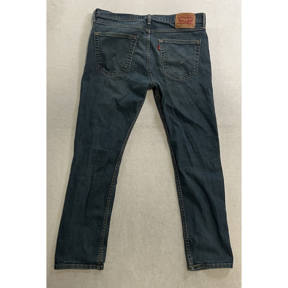 Levis 508 Jeans Men's Size 34x30 Blue Denim Tapered Straight Leg
